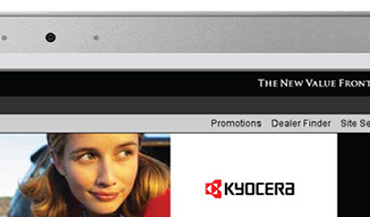 Kyocera digital cameras launch included a website that also promoted their Contax camera brand.